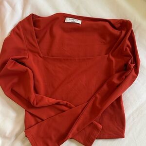 (Aritzia) Babaton Women's Orange Long Sleeve Top